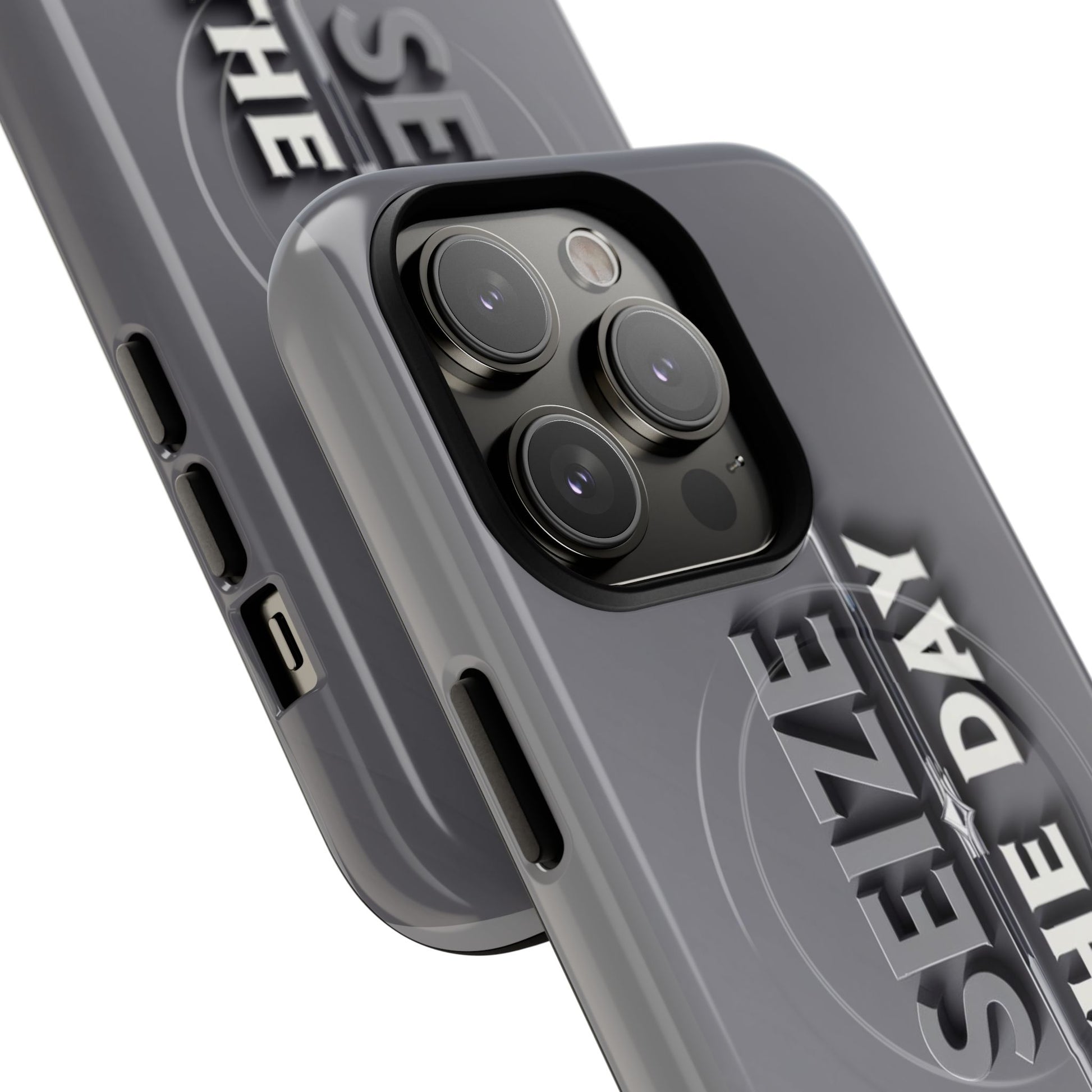 Tough Magnetic Phone Case, Seize the Day, Inspirational Gift, Smartphone Protection, Modern Design, Unique Accessory