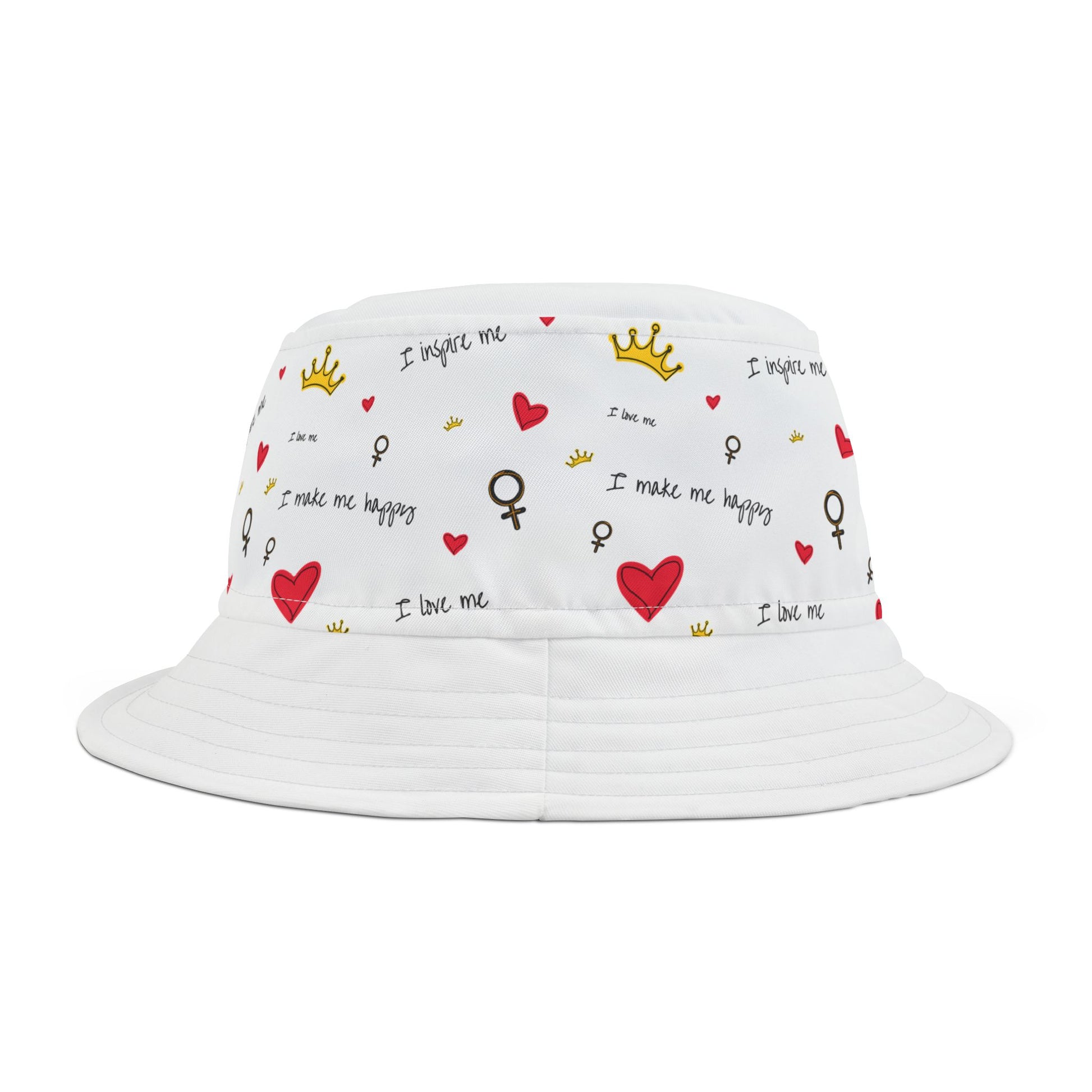 Charming Bucket Hat - I Make Me Happy, Cute Summer Accessory, Unisex Gift, Fun Fashion, Outdoor Style