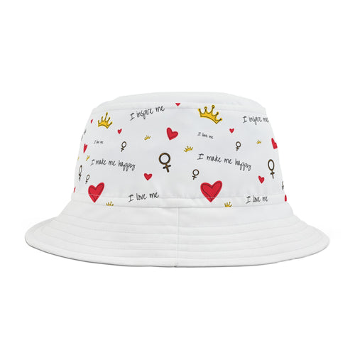 Charming Bucket Hat - I Make Me Happy, Cute Summer Accessory, Unisex Gift, Fun Fashion, Outdoor Style