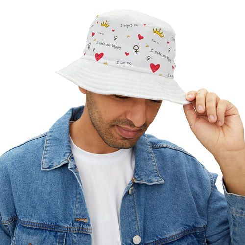 Charming Bucket Hat - I Make Me Happy, Cute Summer Accessory, Unisex Gift, Fun Fashion, Outdoor Style